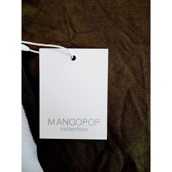 MANGOPOP Women's Army Green Mock Turtleneck Sleeveless Tank/ Bodysuit Size: S - Picture 4 of 11